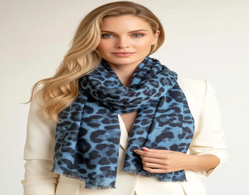 The Ultimate Style Guide to Blue Leopard Print Scarf and Womens Tartan Scarf Collections