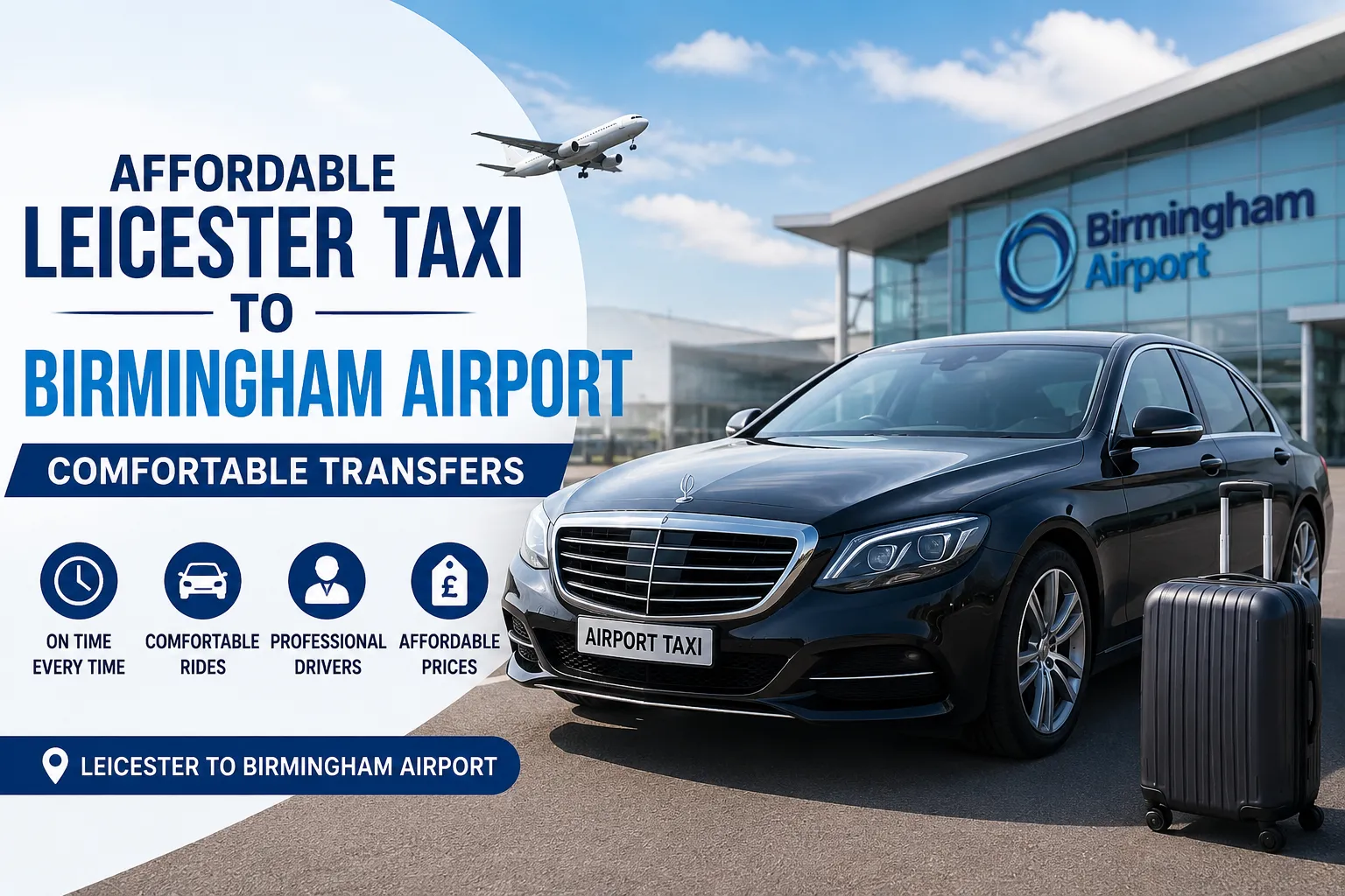 Affordable Leicester Taxi to Birmingham Airport with Comfortable Transfers