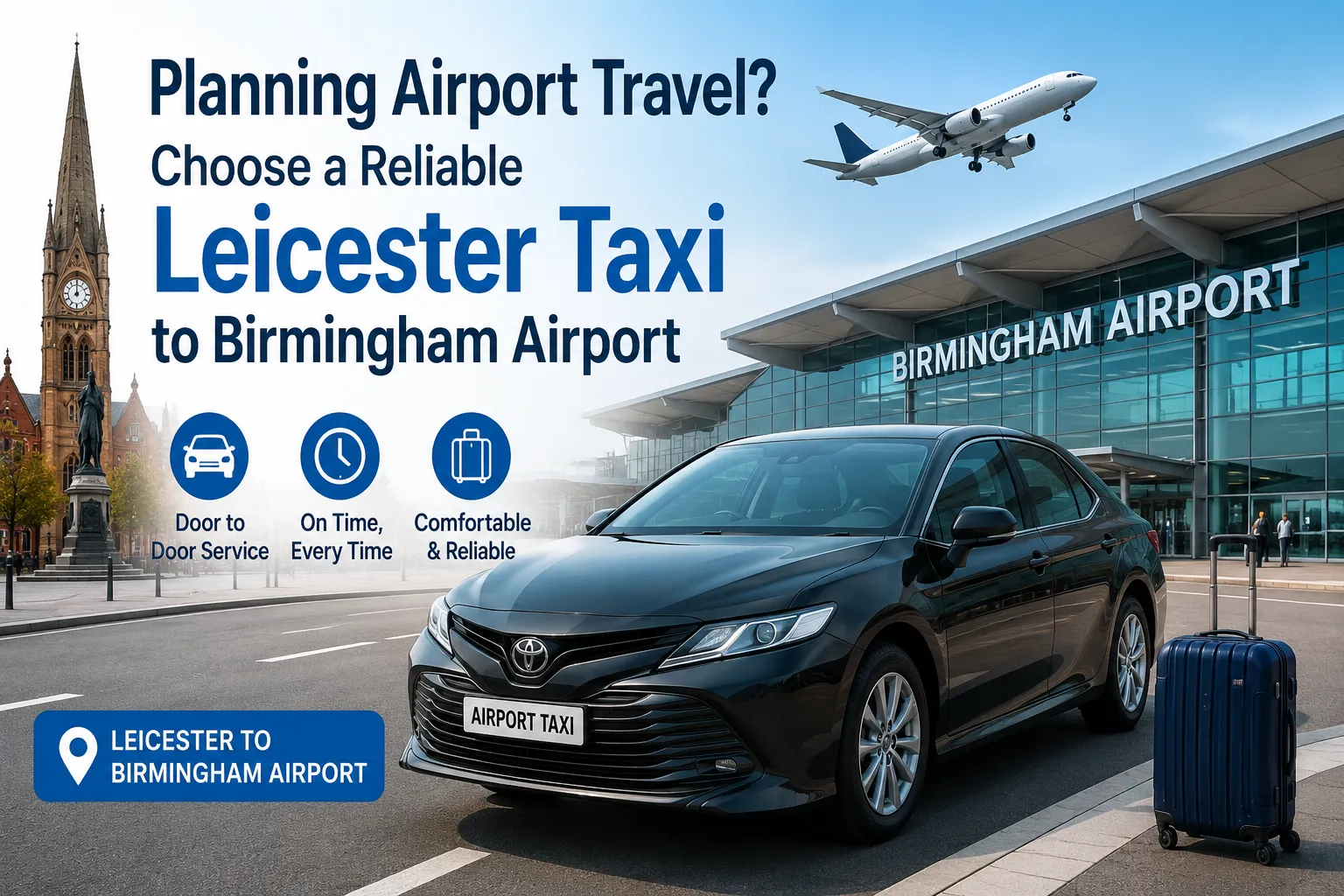 Planning Airport Travel? Choose a Reliable Leicester Taxi to Birmingham Airport