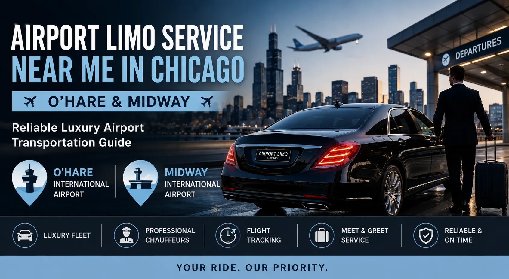 Airport Limo Service in Chicago (O’Hare & Midway Guide)