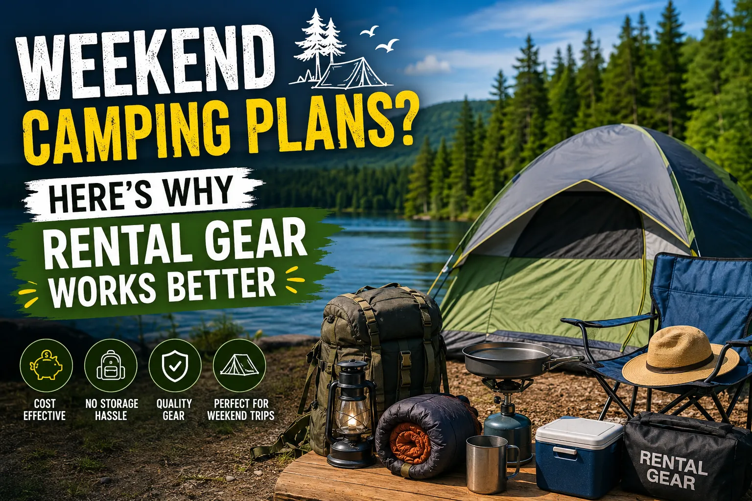 Weekend Camping Plans? Here’s Why Rental Gear Works Better