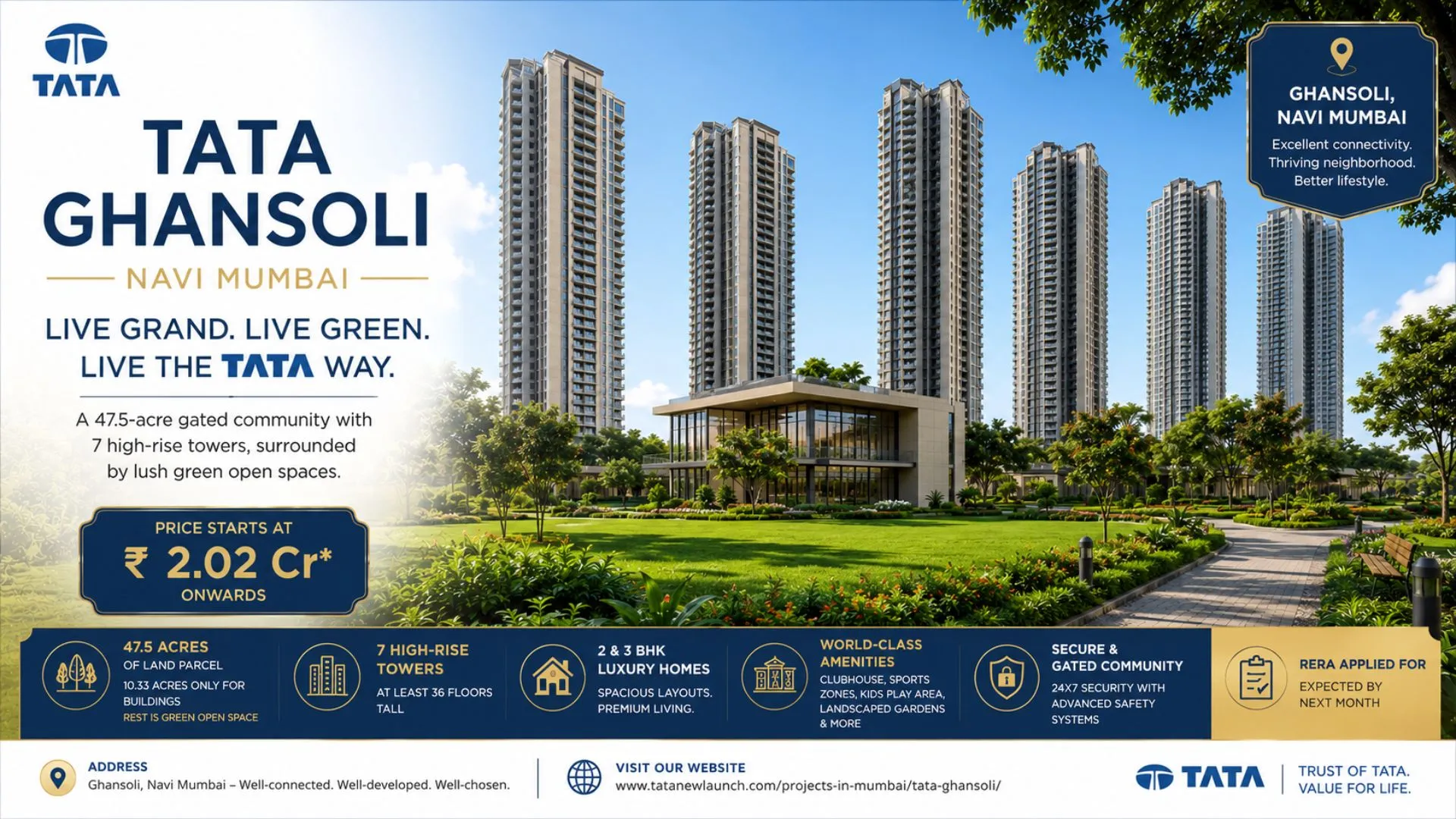 Tata Ghansoli Navi Mumbai Appeal Strongly For a Better Work-Life Balance