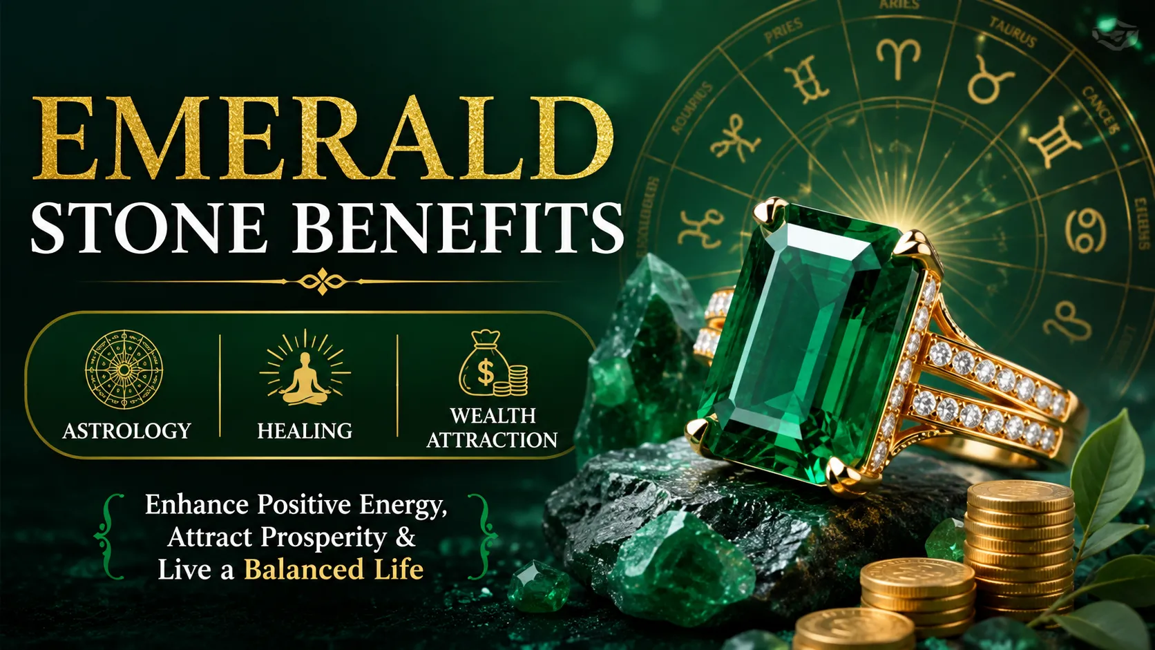 Emerald Stone Benefits: Astrology, Healing & Wealth Attraction