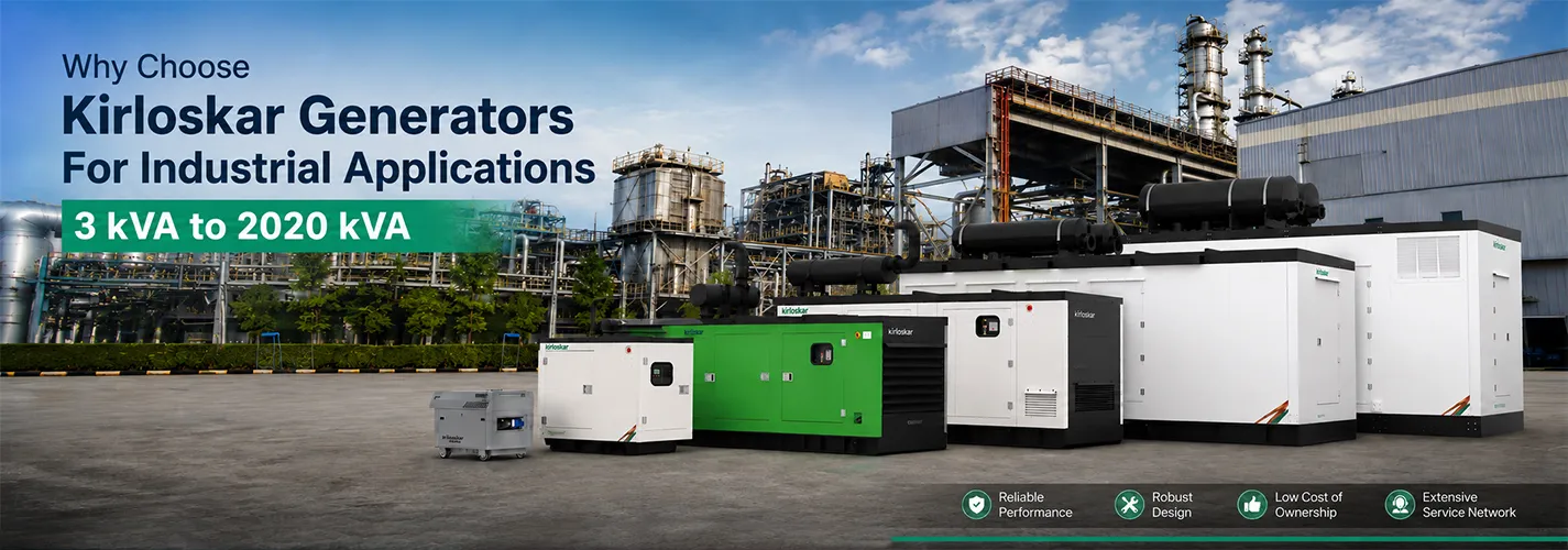 Why Choose Kirloskar Generator For Industrial Power Backup