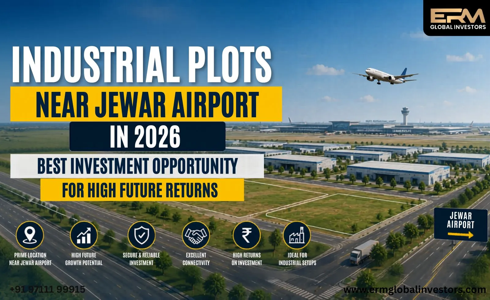 Industrial Plots Near Jewar Airport in 2026 – Best Investment Opportunity for High Future Returns