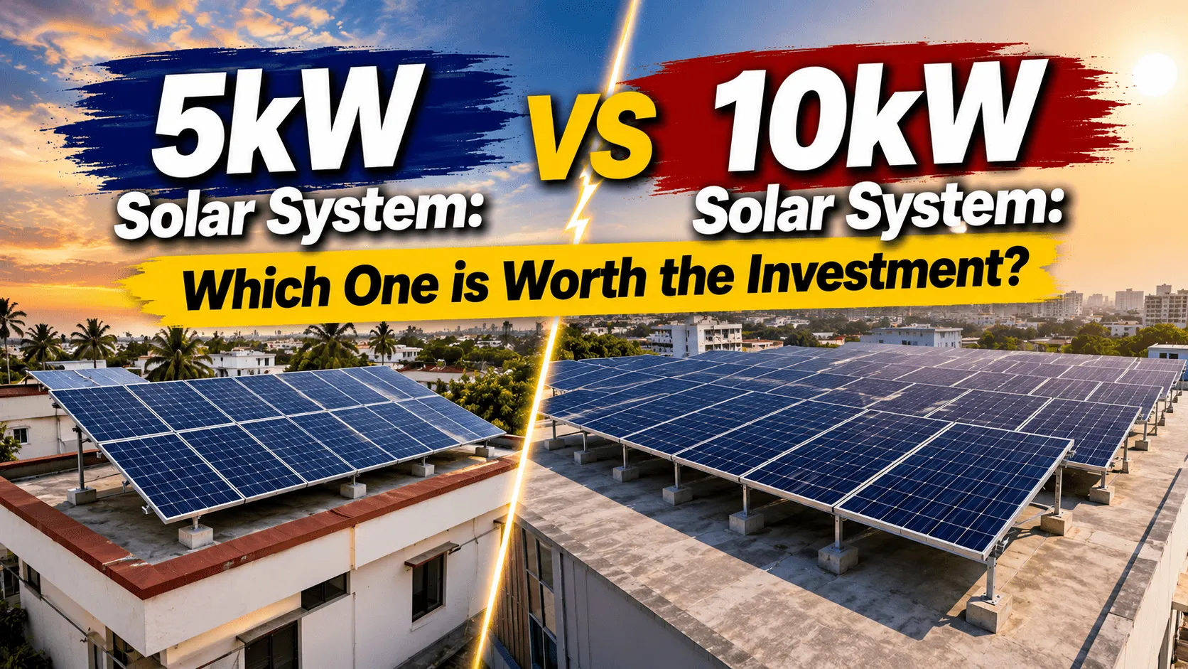 5kW vs 10kW Solar System: Which One is Worth the Investment?