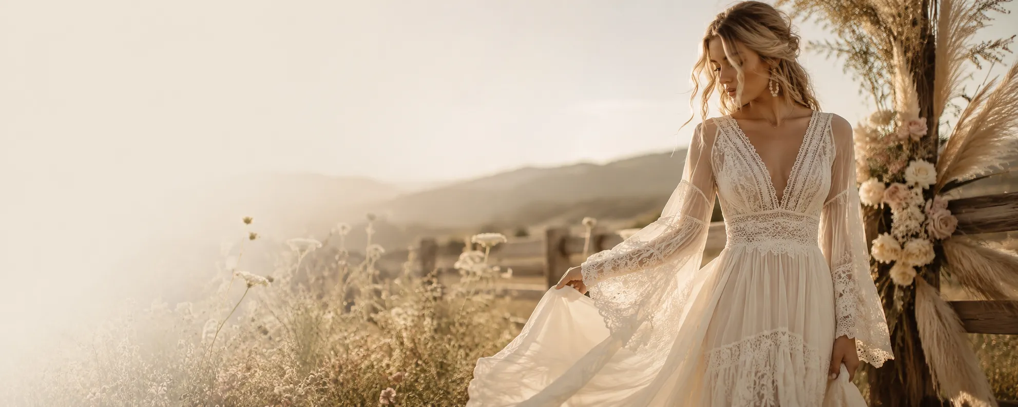How to Find the Perfect Boho Chic Wedding Dress That Feels Like You