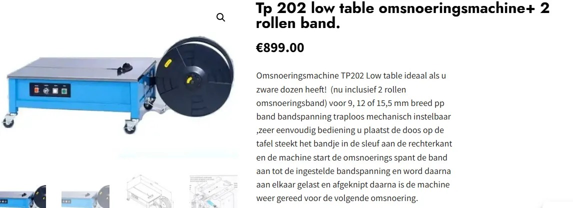 omsnoeringsband pp voor veilige verpakking | Fixpack