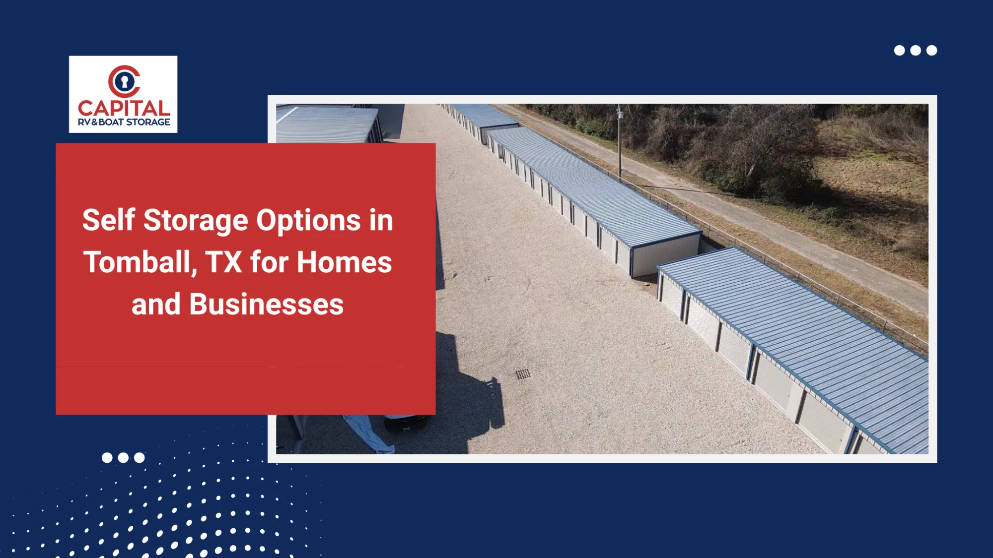 Self Storage Options in Tomball, TX for Homes and Businesses