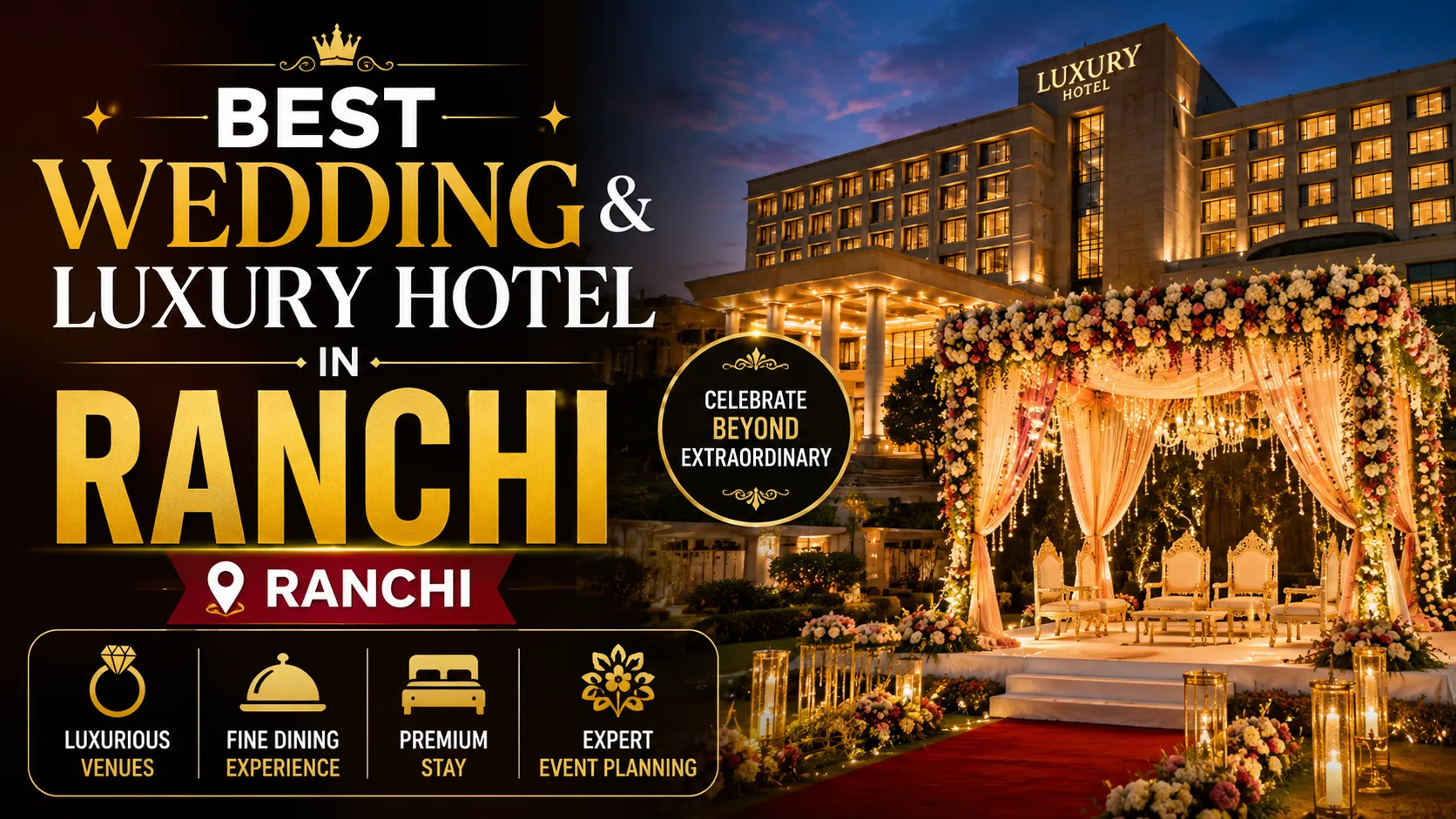 Celebrate Your Special Day at Luxury Wedding Spaces in Ranchi