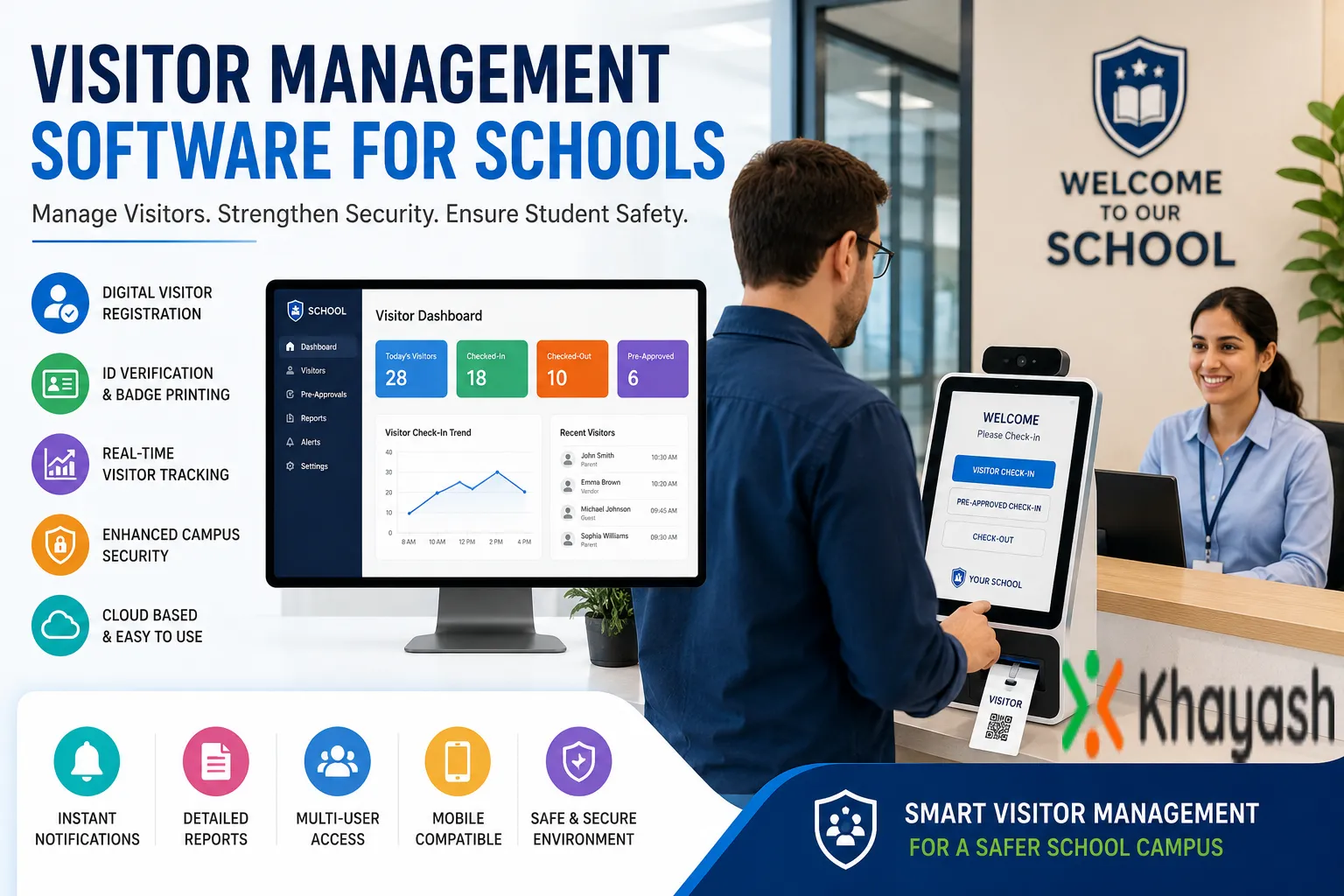 Visitor Management Software for Schools: Enhancing Campus Security and Student Safety