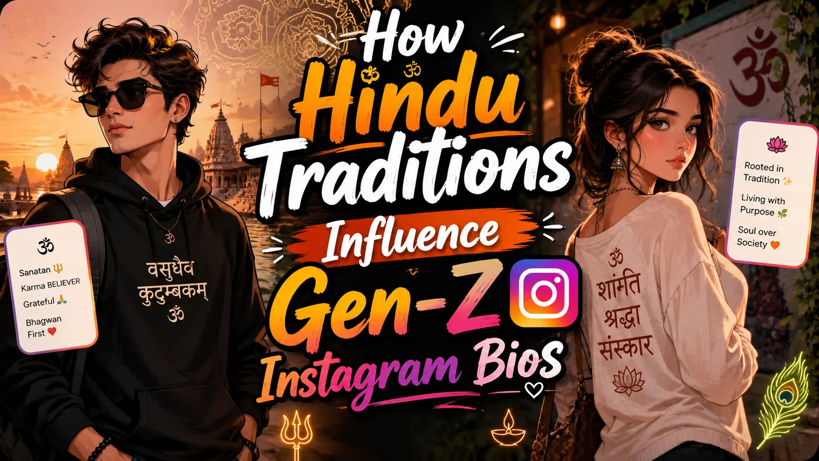 How Hindu Traditions Influence Gen-Z Instagram Bios