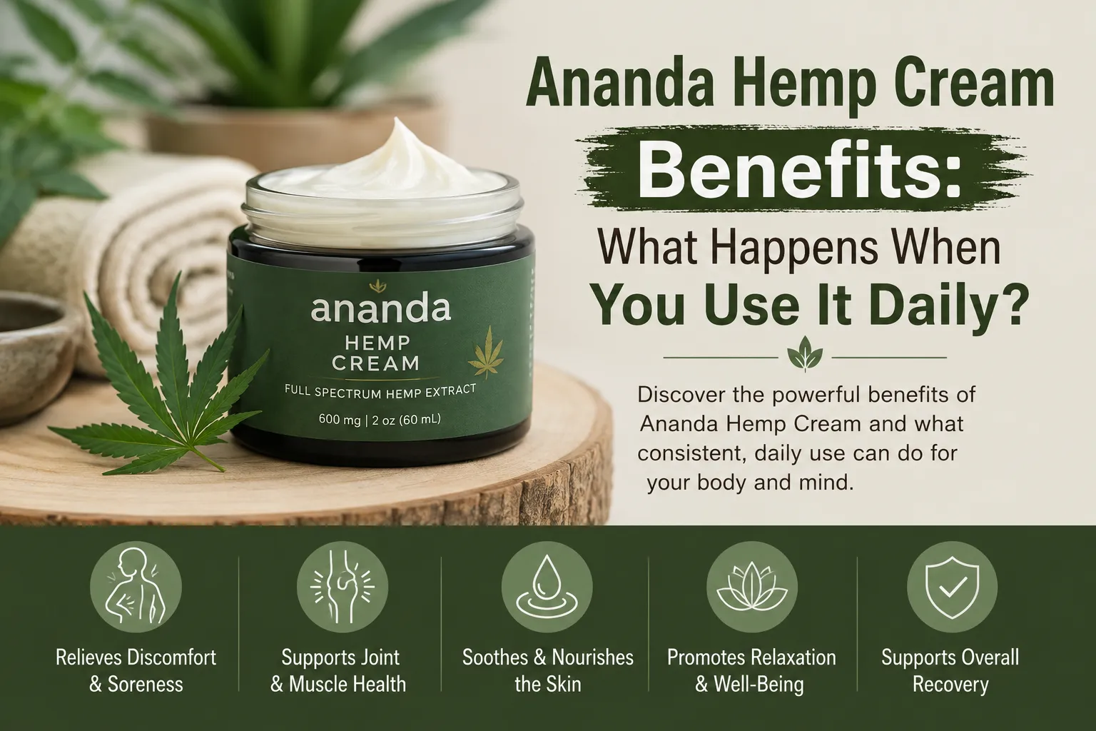 Ananda Hemp Cream Benefits: What Happens When You Use It Daily?