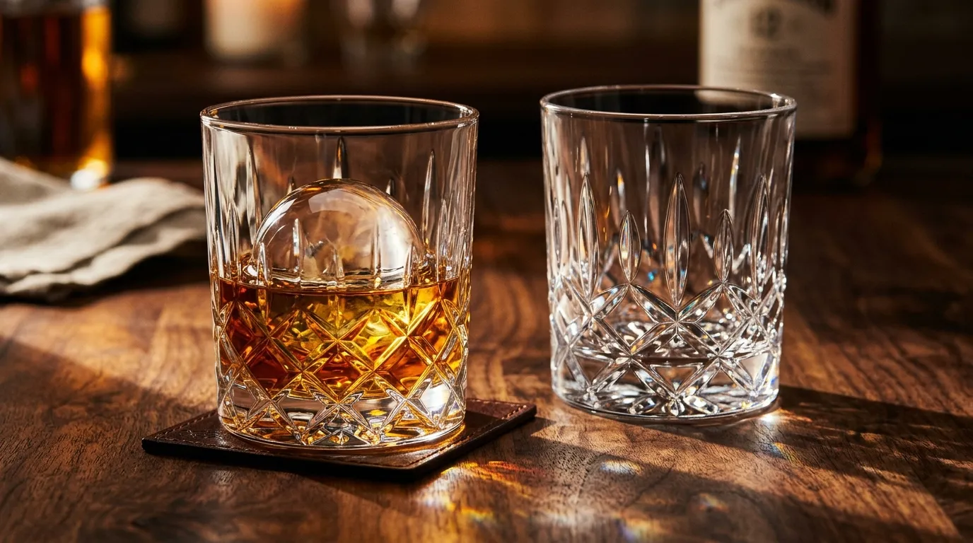 Premium Crystal Whiskey Glass Set – Old Fashioned Scotch Glasses for Bourbon & Whisky Lovers