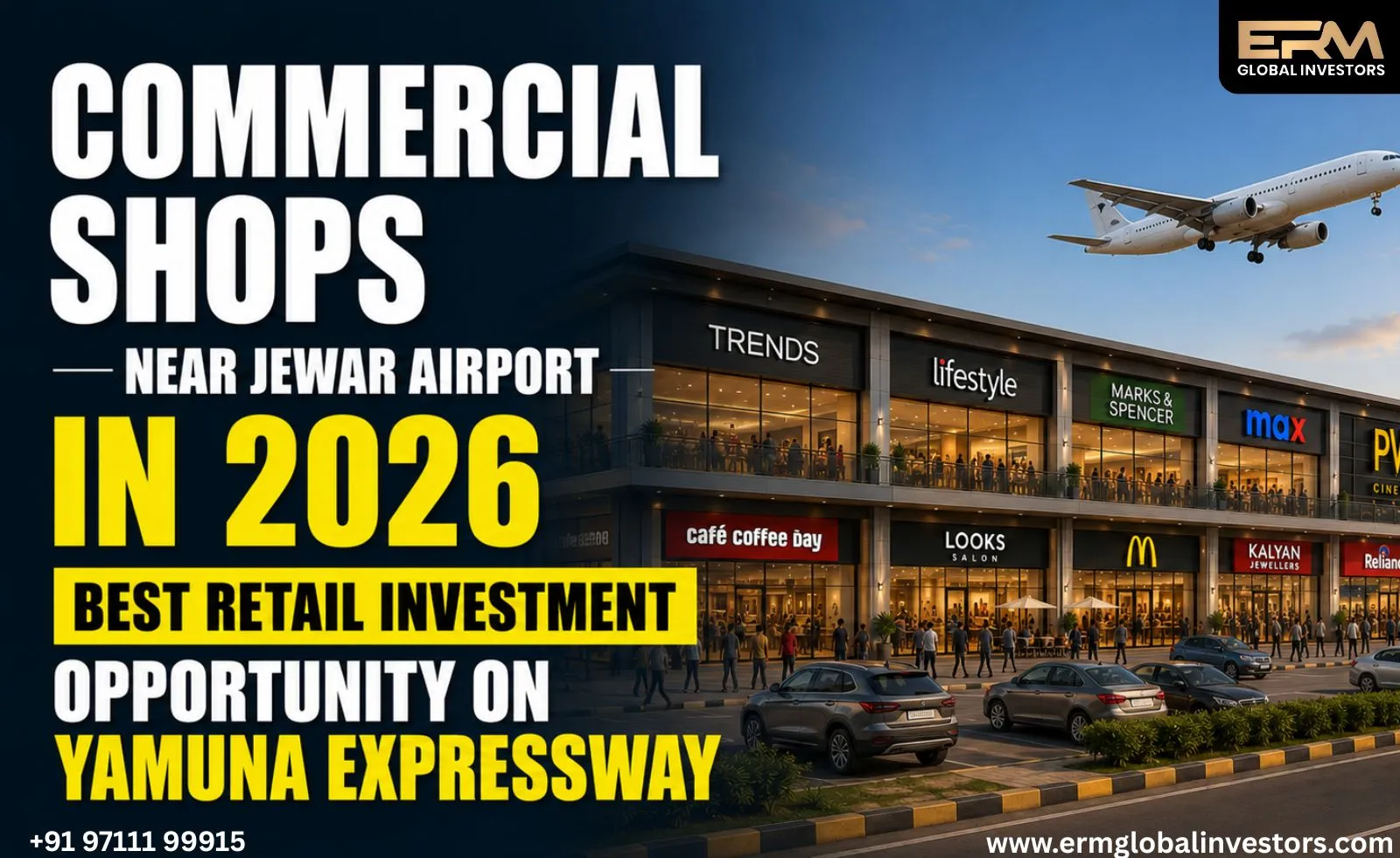 Commercial Shops Near Jewar Airport in 2026 – Best Retail Investment Opportunity on Yamuna Expressway