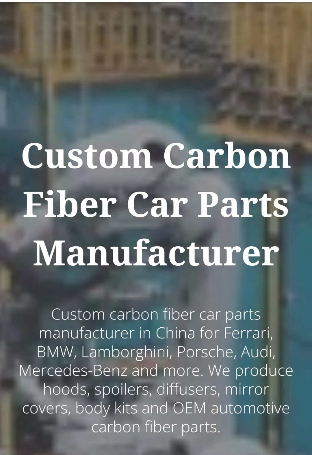 Scomp The Future of Modern Carbon Fiber Car Technology