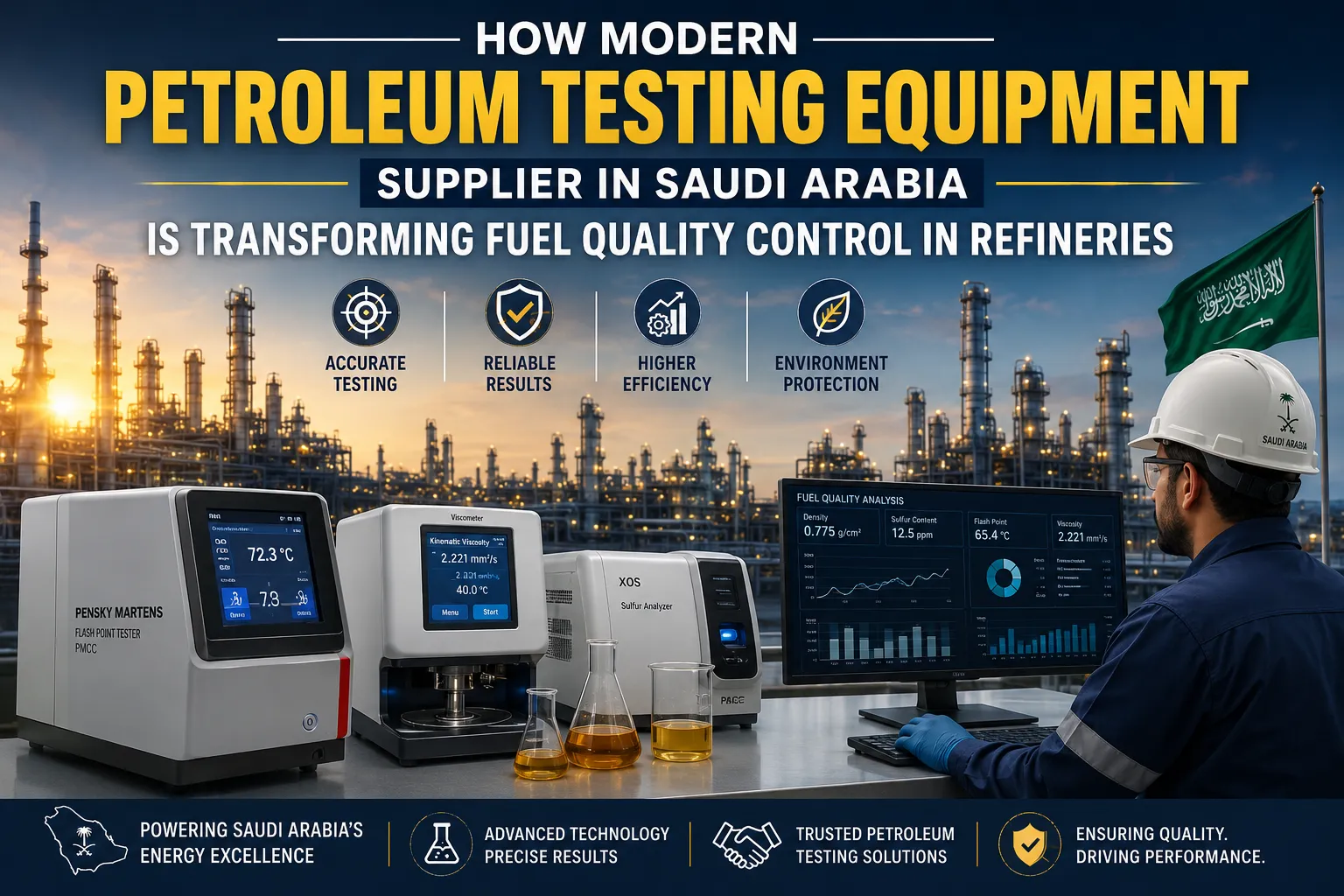 How Modern Petroleum Testing Equipment Supplier in Saudi Arabia Is Transforming Fuel Quality Control in Refineries