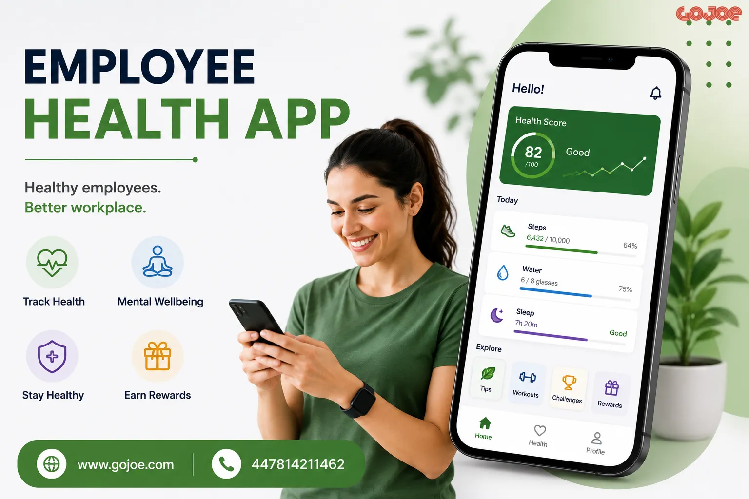 Smarter Workplace Wellness with Employee Health App