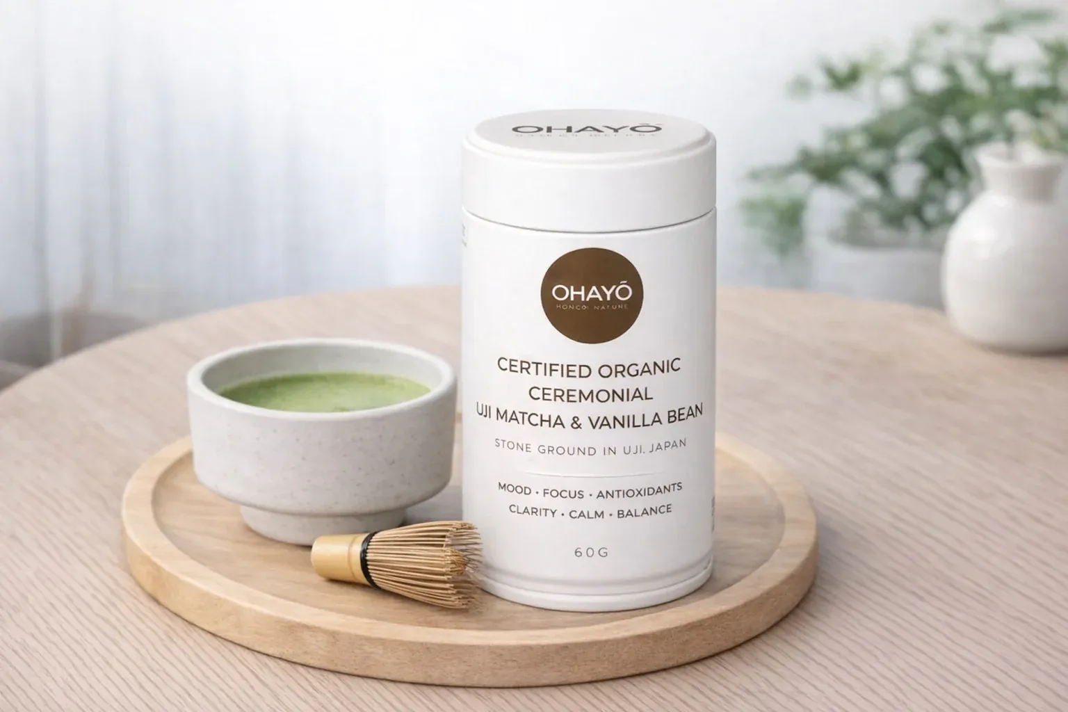 Organic Ceremonial Matcha & Vanilla Bean – Smooth Japanese Green Tea Blend