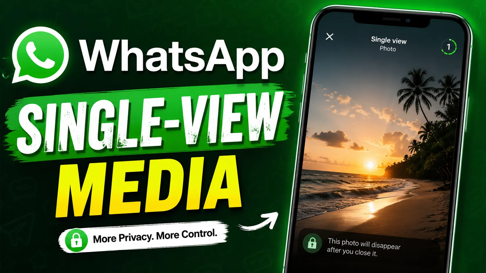 Send View Once Media and Audio Messages Easily on WhatsApp