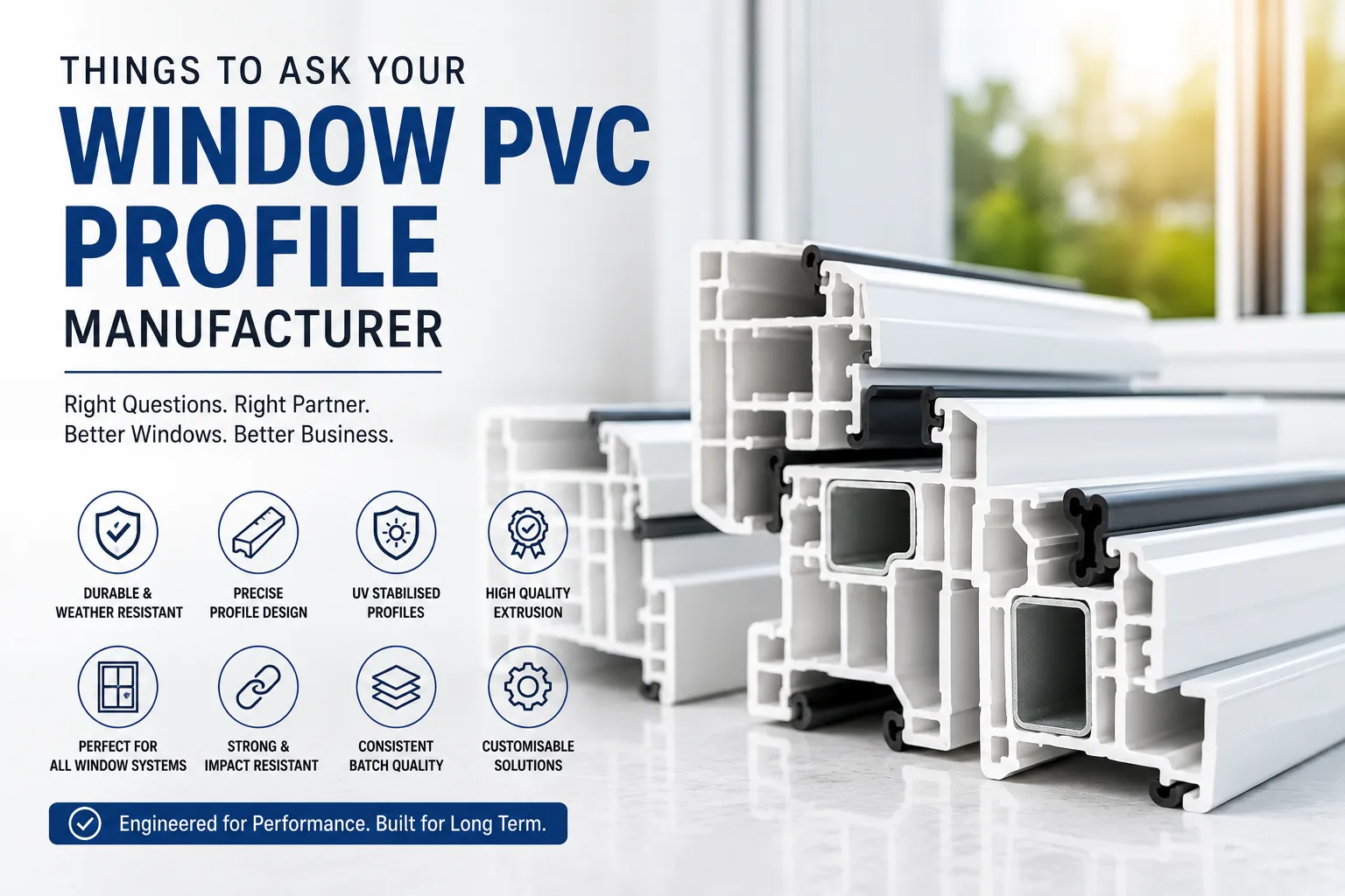 Things to Ask Your Window PVC Profile Manufacturer Before Finalising an Order