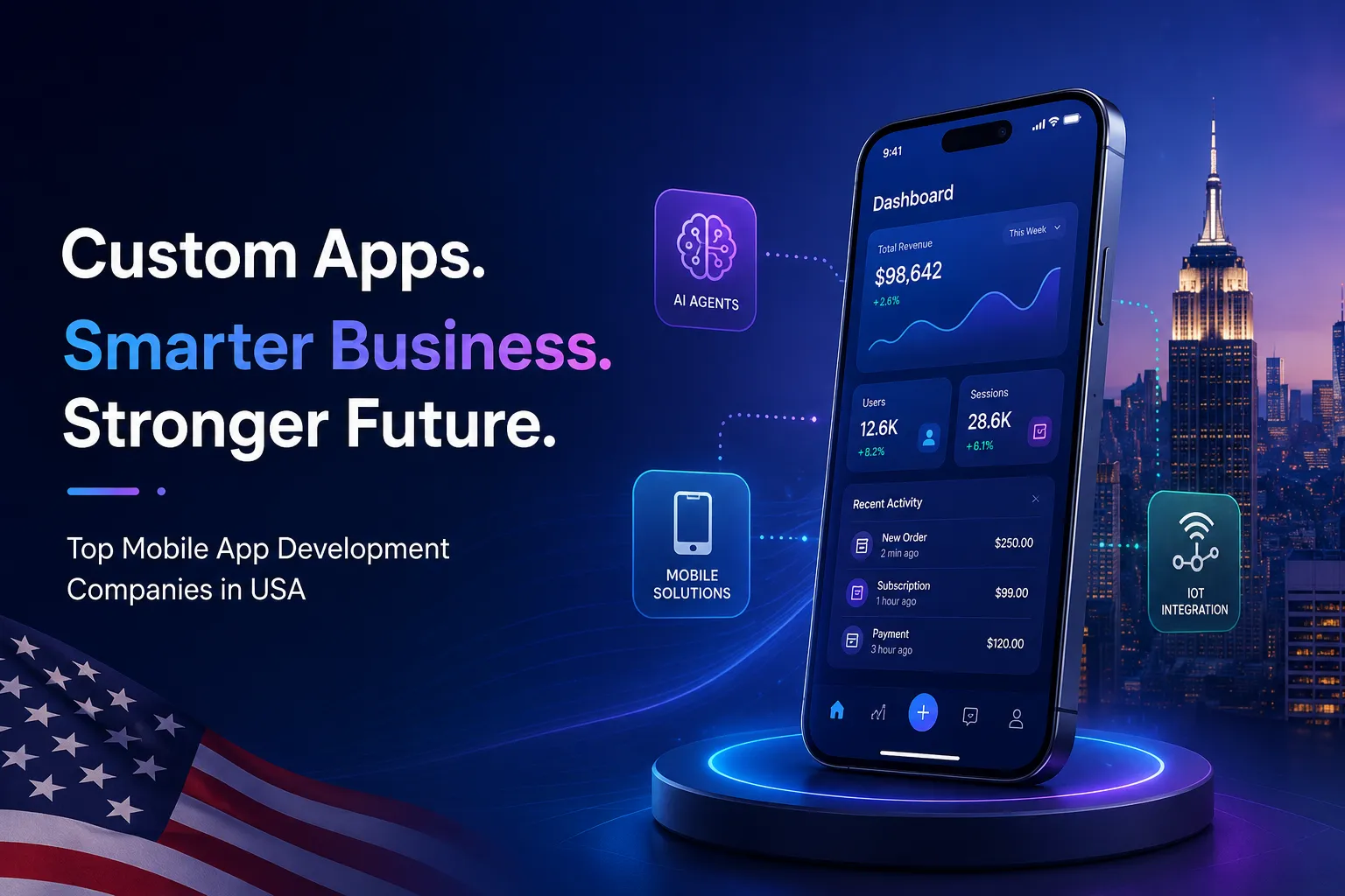 Best Mobile App Development Companies in USA for Custom Apps
