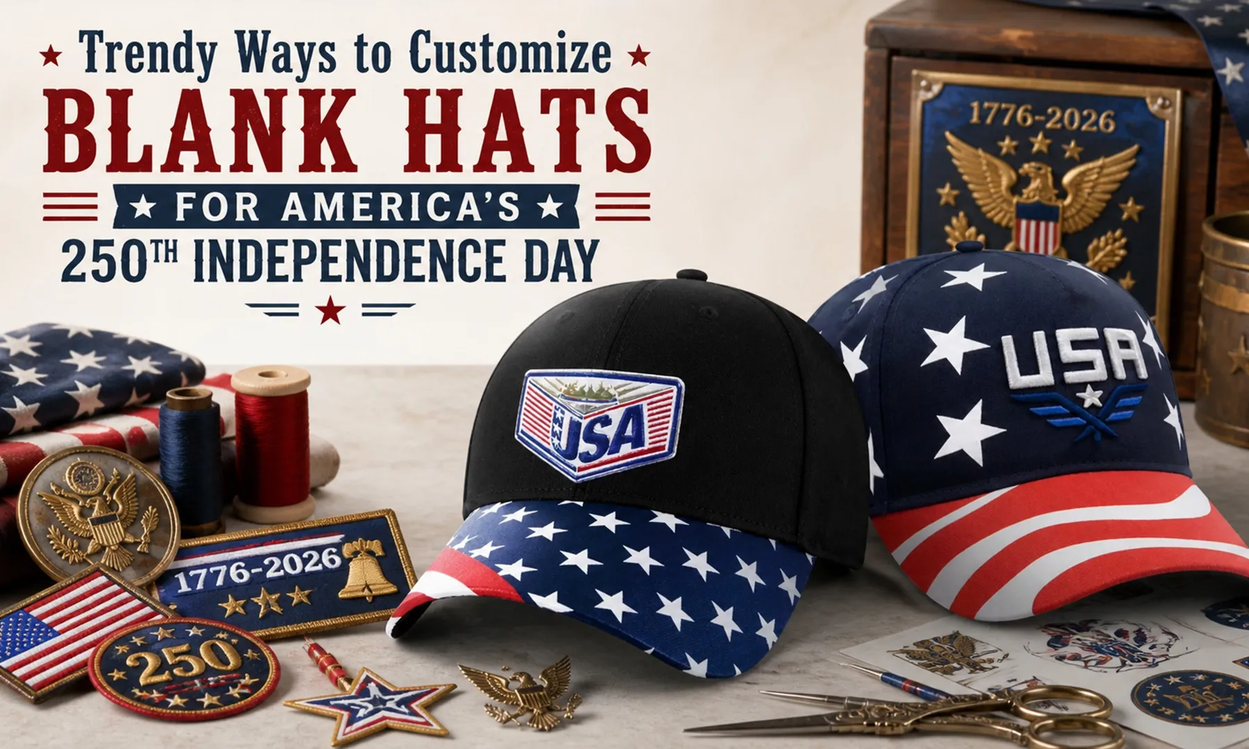 Trendy Ways to Customize Blank Hats for America's Independence Day