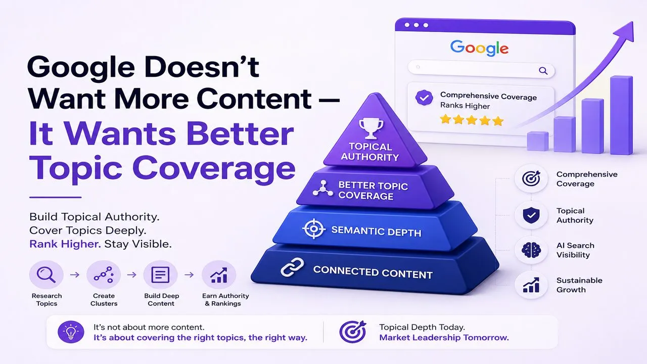 Google Doesn't Want More Content - It Wants Better Topic Coverage