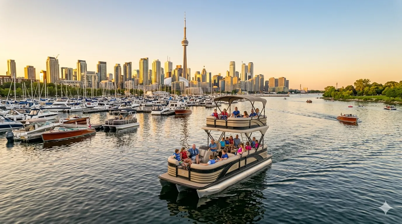 Pontoon Boat Rentals on Lake Ontario What to See Where to Go & How to Book