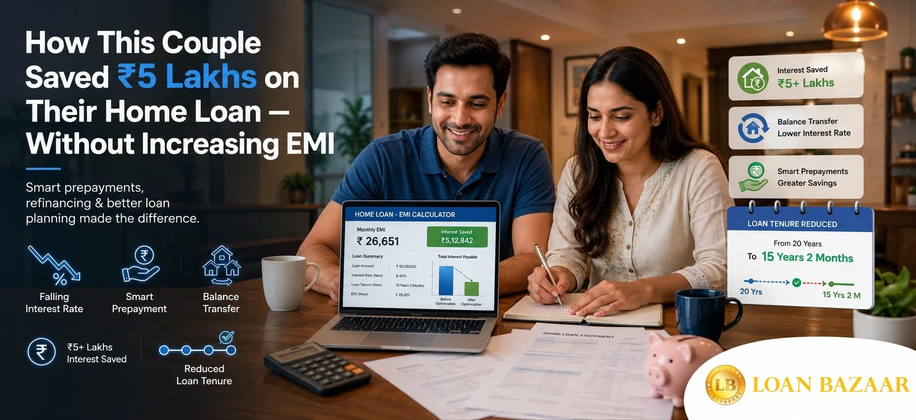 How a Salaried Couple in Their 30s Saved Lakhs on a Home Loan, Without Increasing Their EMI