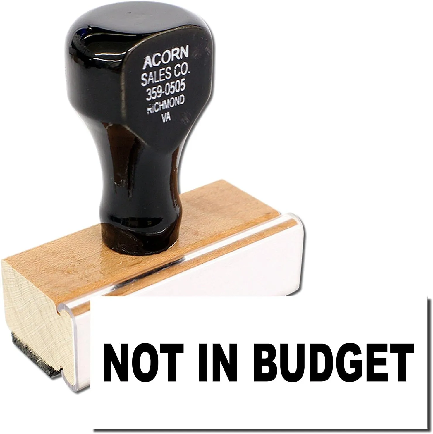 Acorn Sales Premium Banking Supplies – Durable Not in Budget Rubber Stamp for Offices & Schools