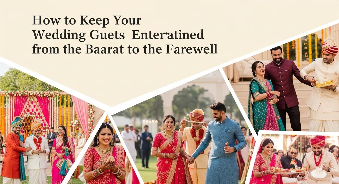 How to Keep Your Wedding Guests Entertained from the Baarat to the Farewell
