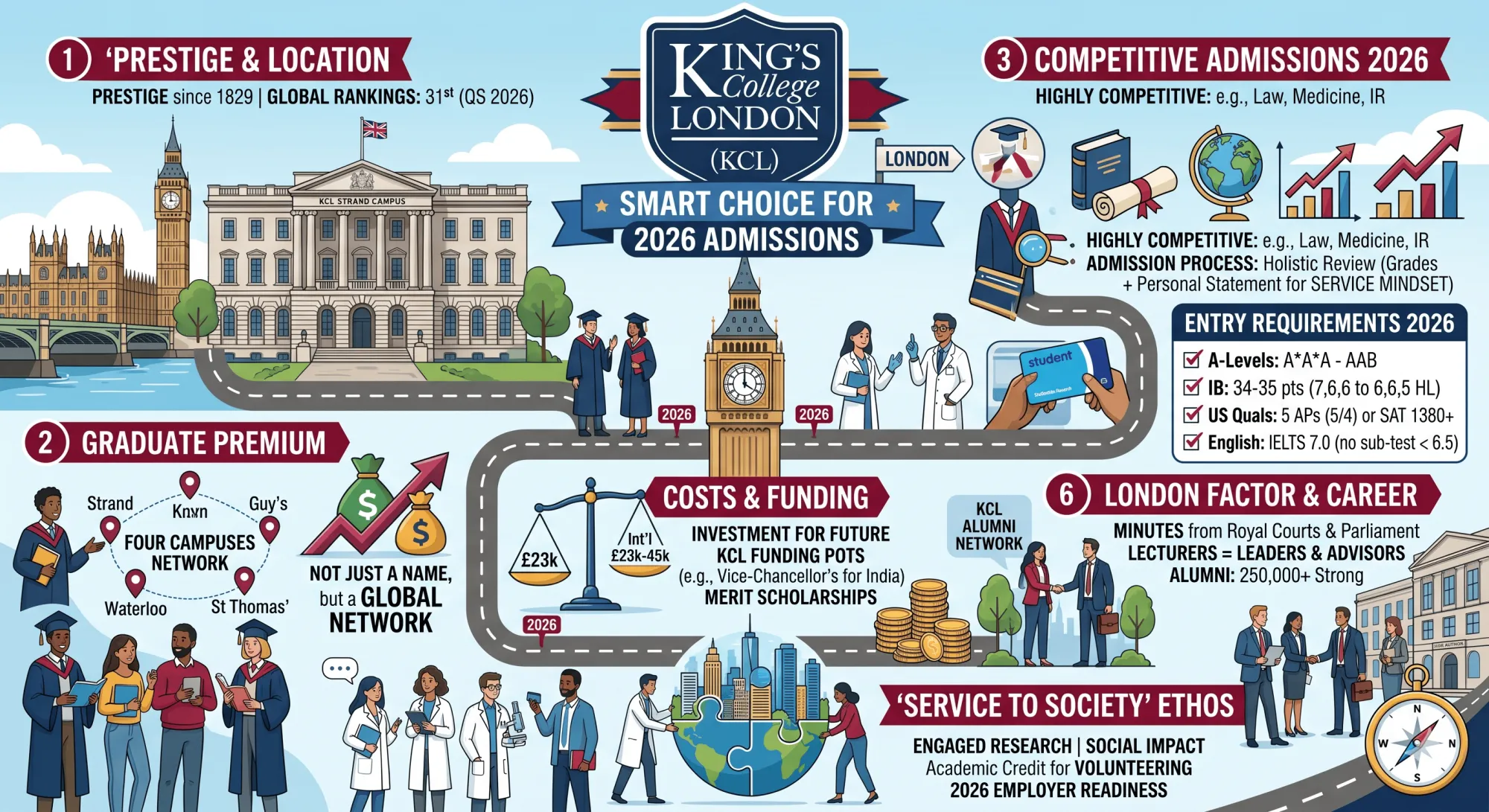 King's College London 2026: Admissions & Student Guide