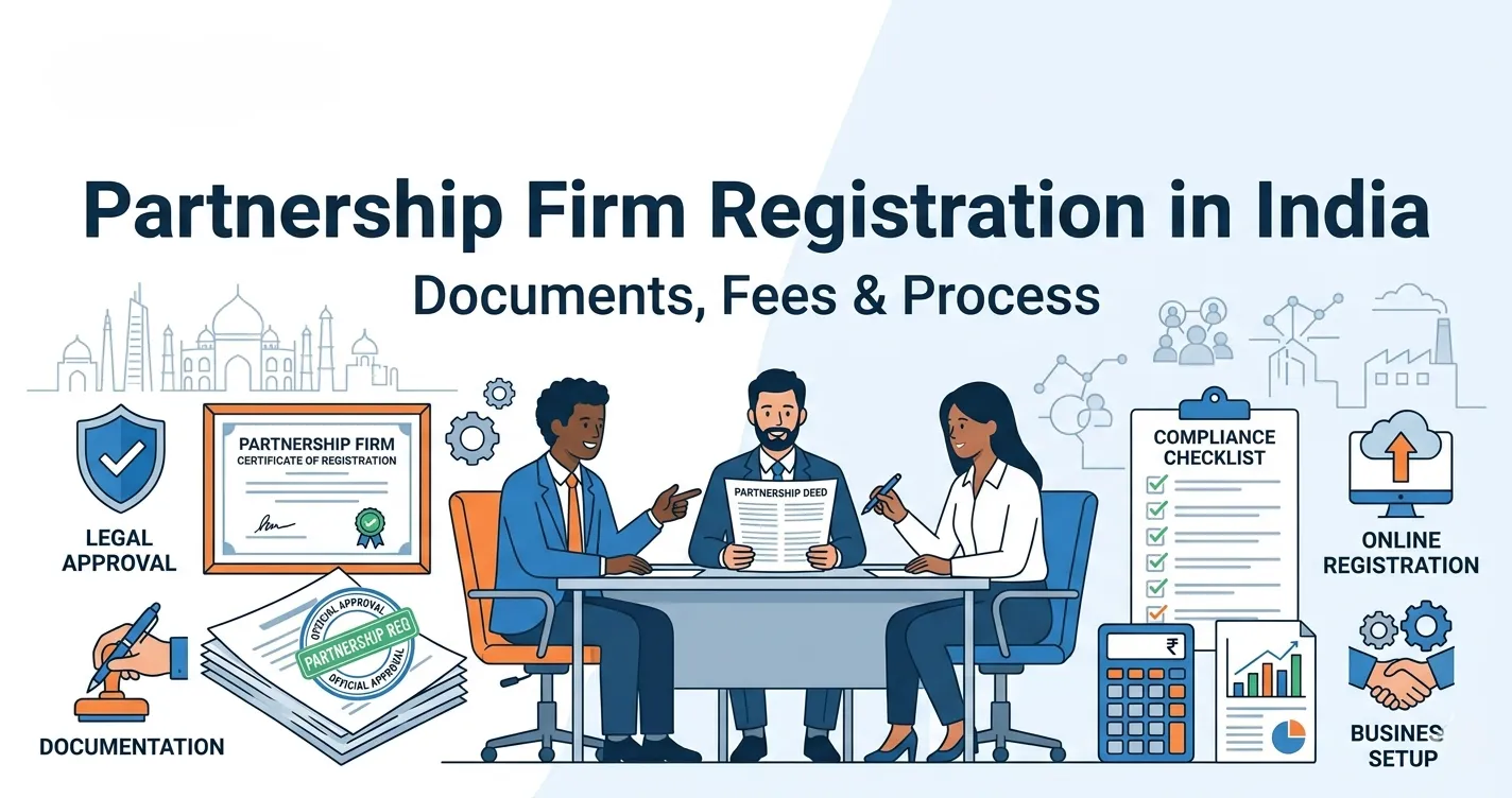 Partnership Firm Registration in India: Documents, Fees & Process
