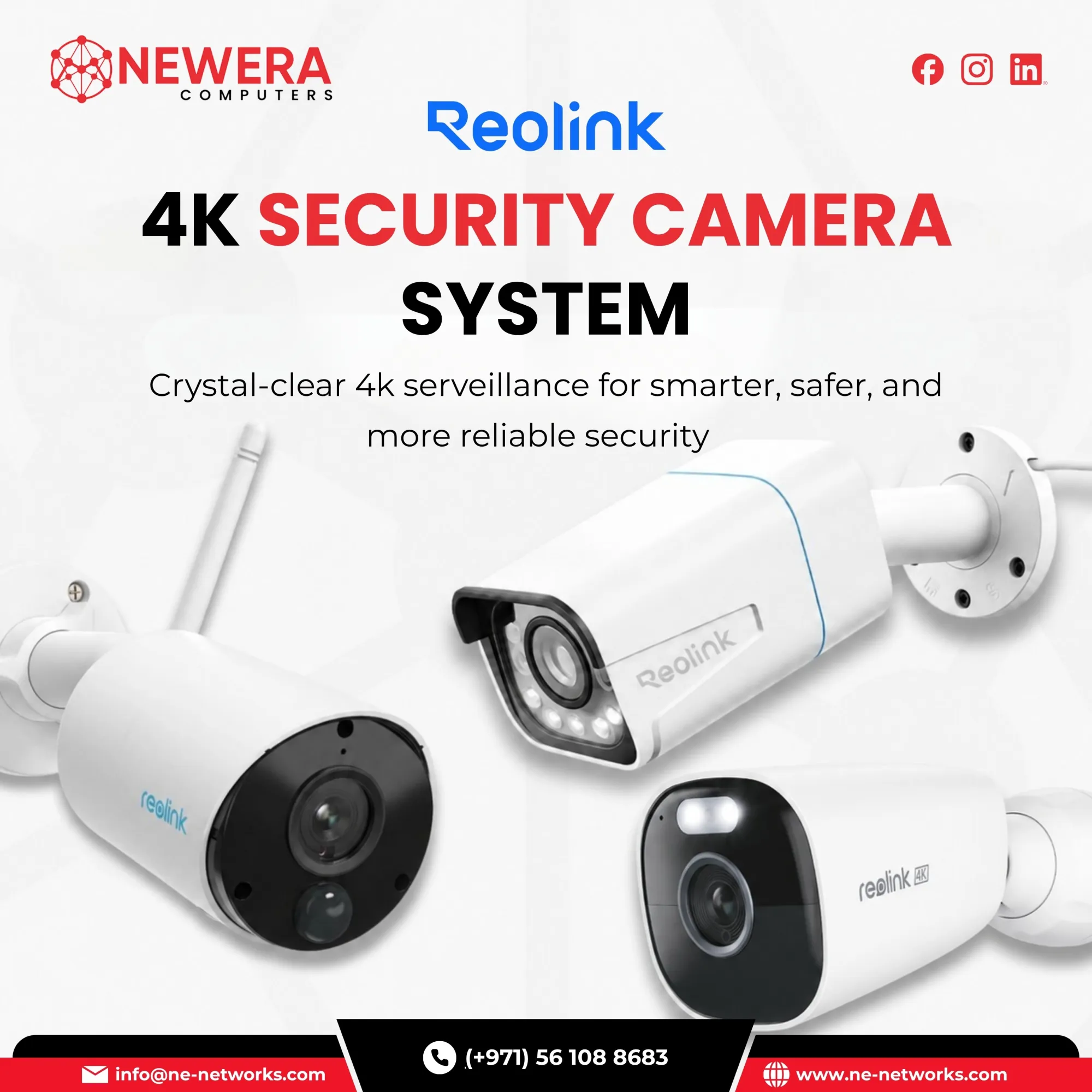 Buy Reolink 4K Security Camera System in Dubai | Newera Computers
