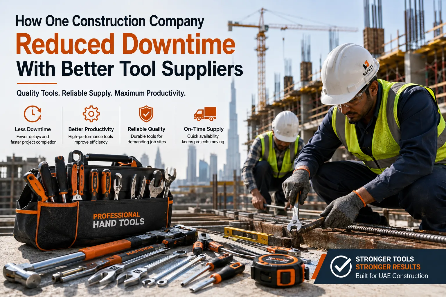 How Suppliers of Hand Tools in the UAE aided One of the Construction Companies to Decrease Their Downtime