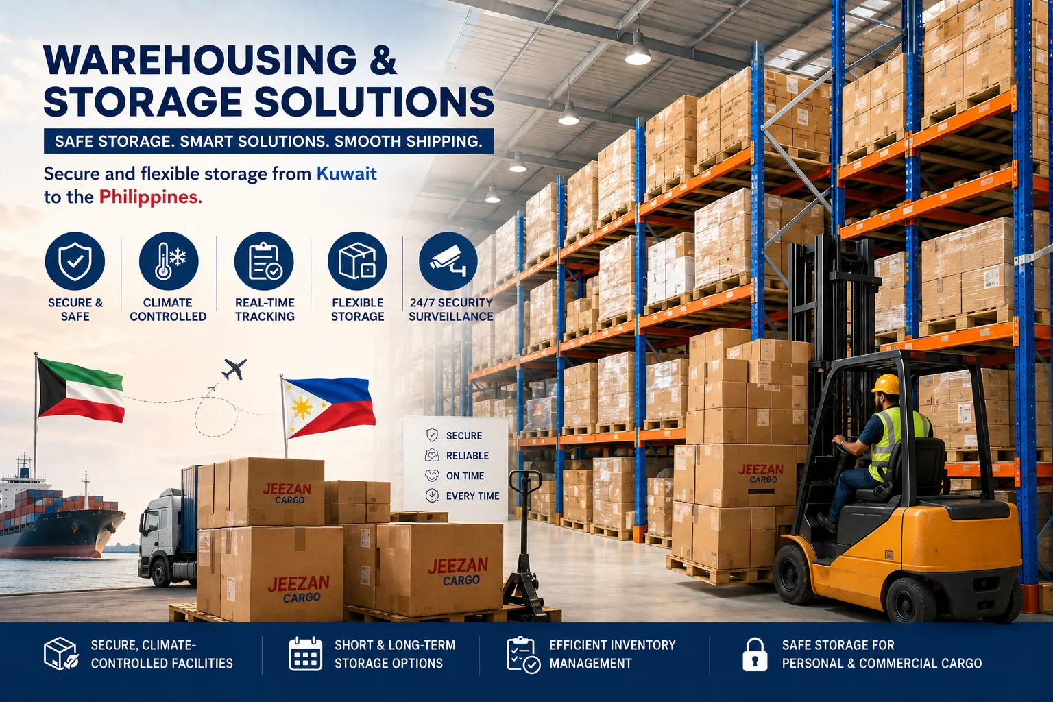 Jeezan Cargo: Reliable Warehousing and Storage Solutions from Kuwait to the Philippines