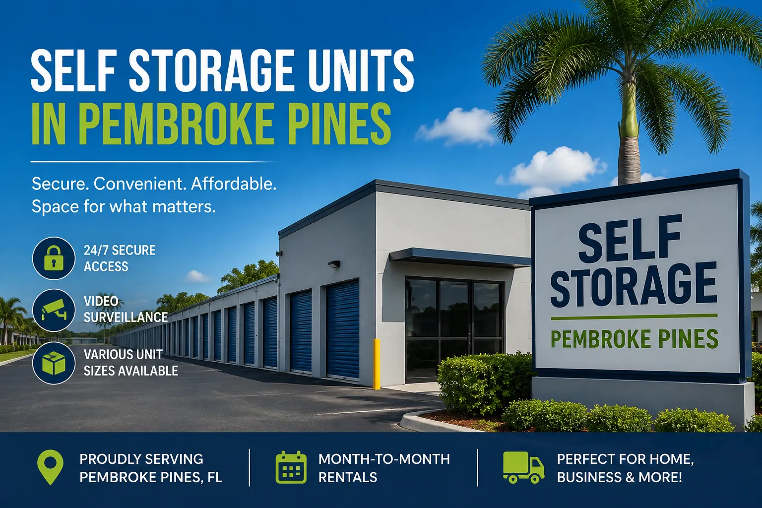 Reliable Self Storage Units in Pembroke Pines You Can Trust
