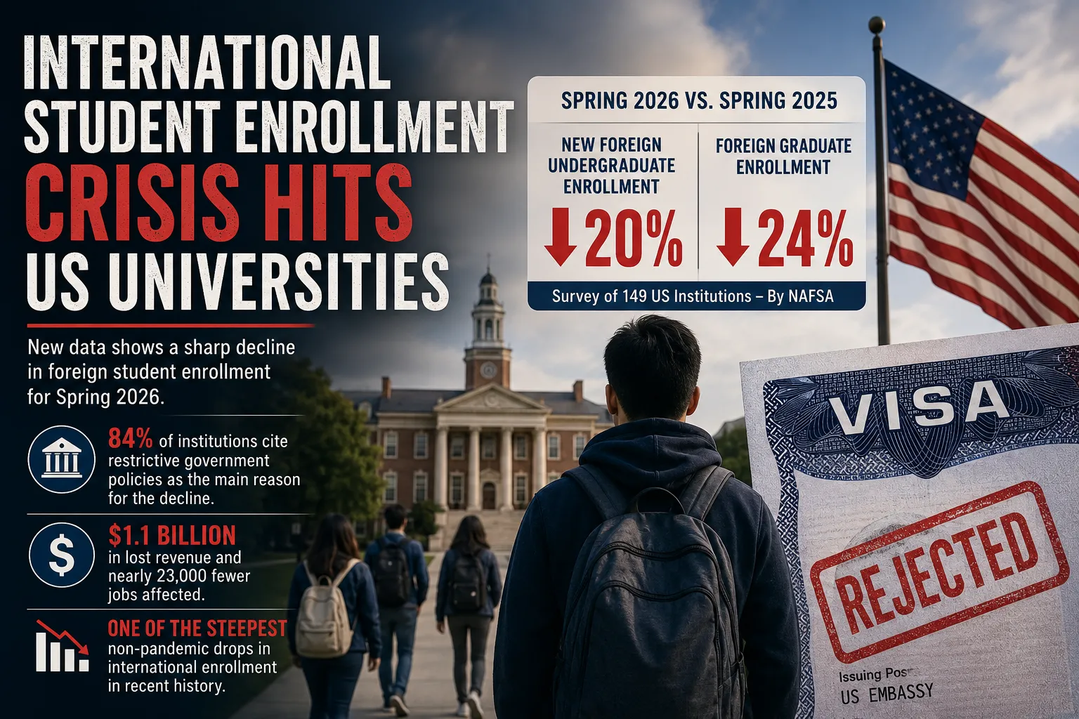 International Student Enrollment Crisis Is Reshaping US Colleges