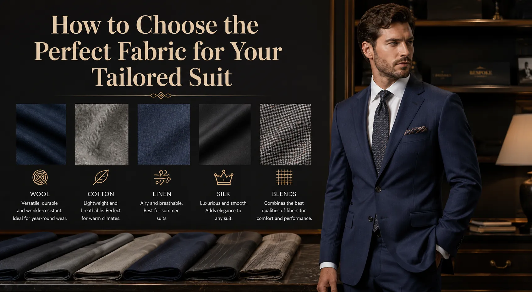 How to Choose the Perfect Fabric for Your Tailored Suit