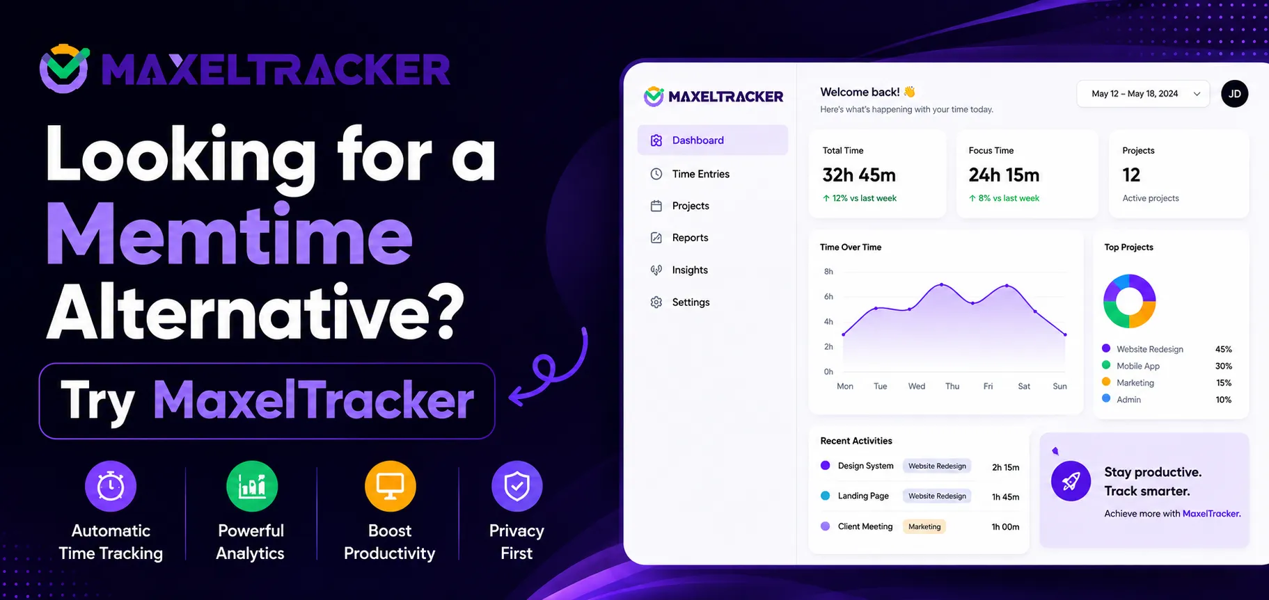 Looking for a Memtime Alternative? Try MaxelTracker