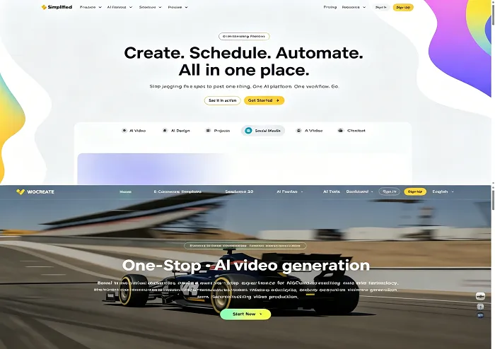 Text Generator AI for Beginners: Wocreate AI vs Simplified – Full Comparison