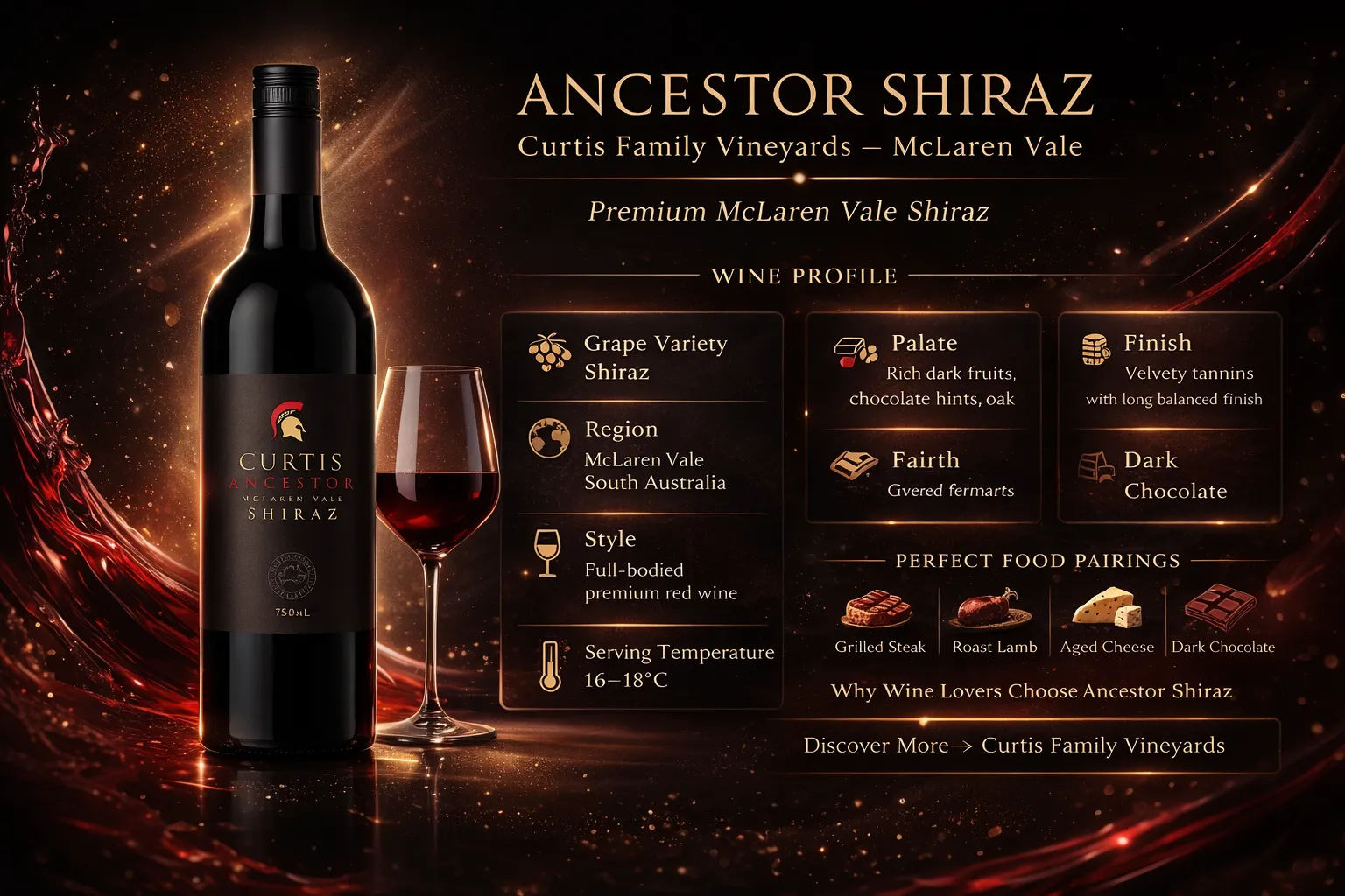 Ancestor Shiraz Wine from Mclaren Vale, South Australia