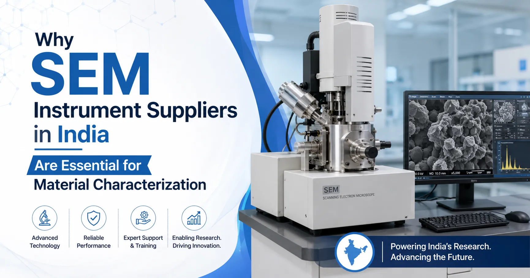 Why SEM Instrument Suppliers in India Are Essential for Material Characterization