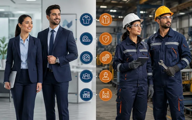 Key Differences Between Corporate and Industrial Uniforms