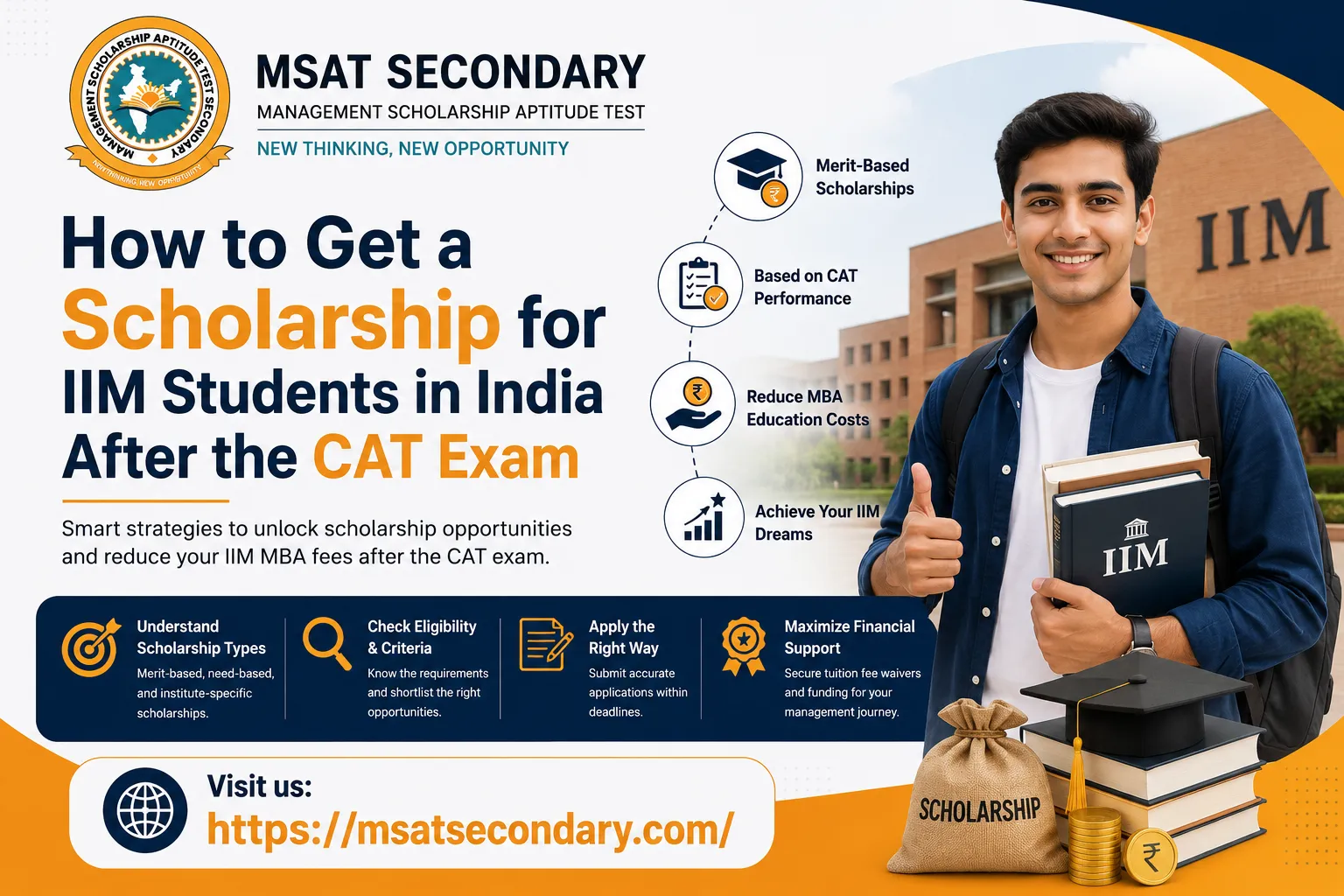 How to Get a Scholarship for IIM Students in India After the CAT Exam