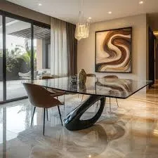 Glass Dining Table with Contemporary Elegance for Modern UK Homes