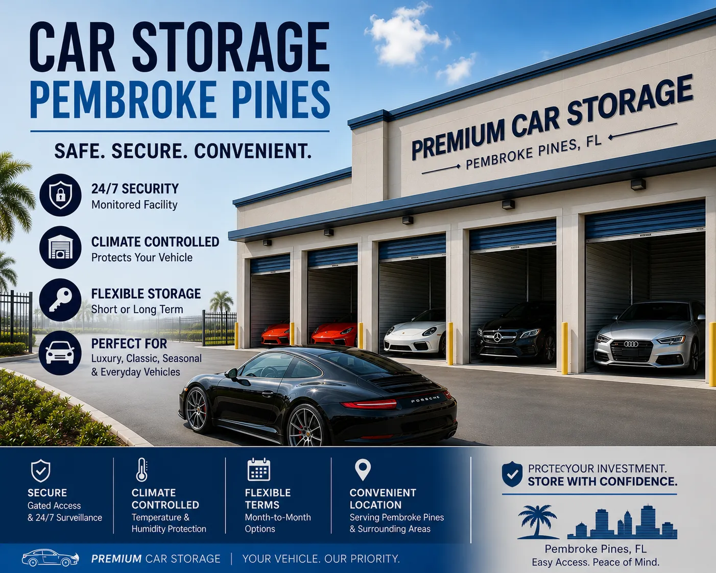 Trusted Car Storage Pembroke Pines for Long-Term Vehicle Protection