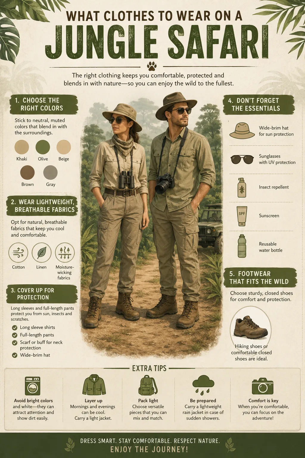 What Clothes to Wear on a Jungle Safari: The Ultimate Safari Outfit Guide
