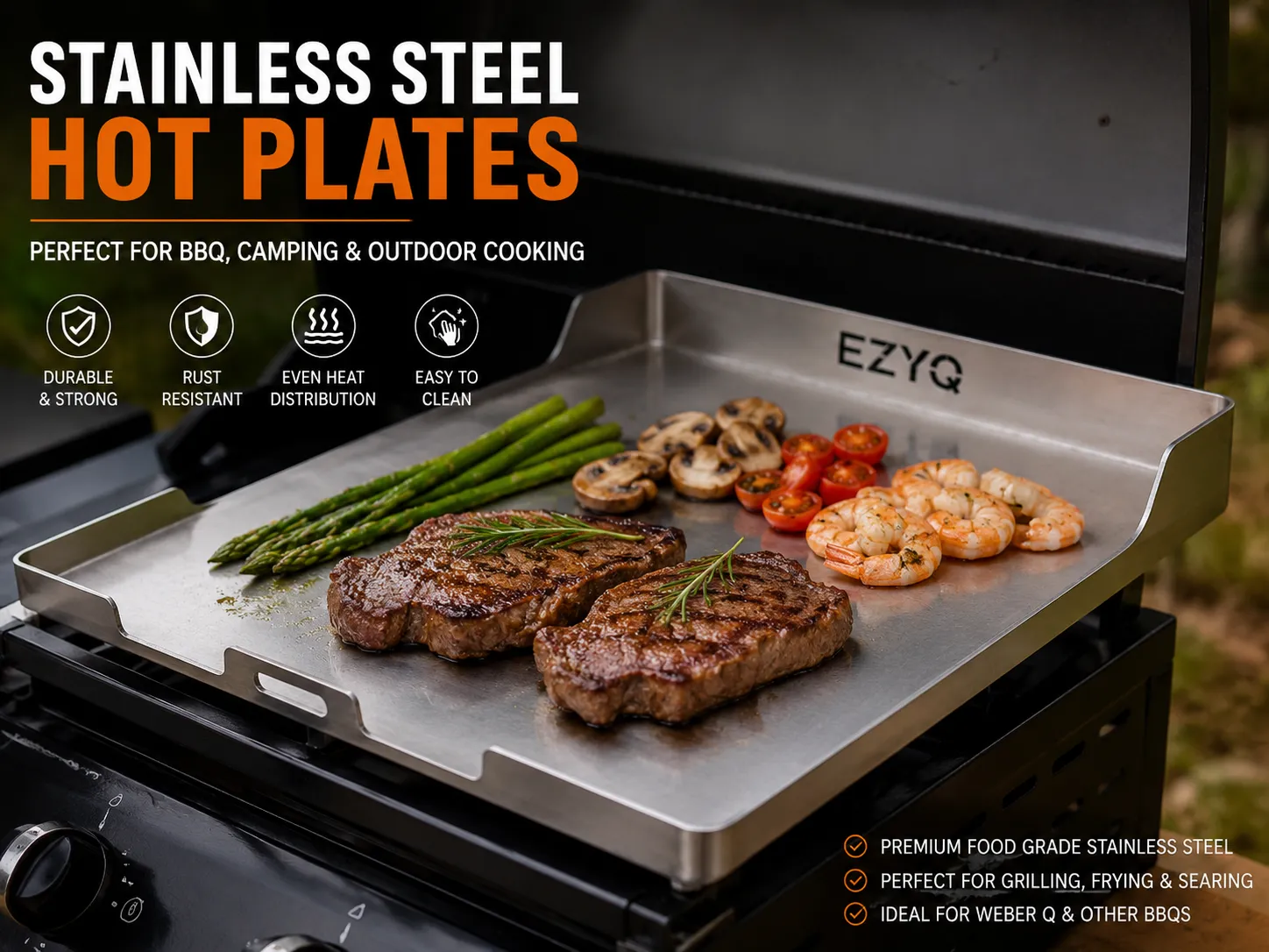 Why Stainless Steel Hot Plates Are Perfect for Camping and Outdoor BBQ | Ezyq